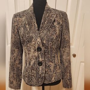 Brown snakeskin print jacket
